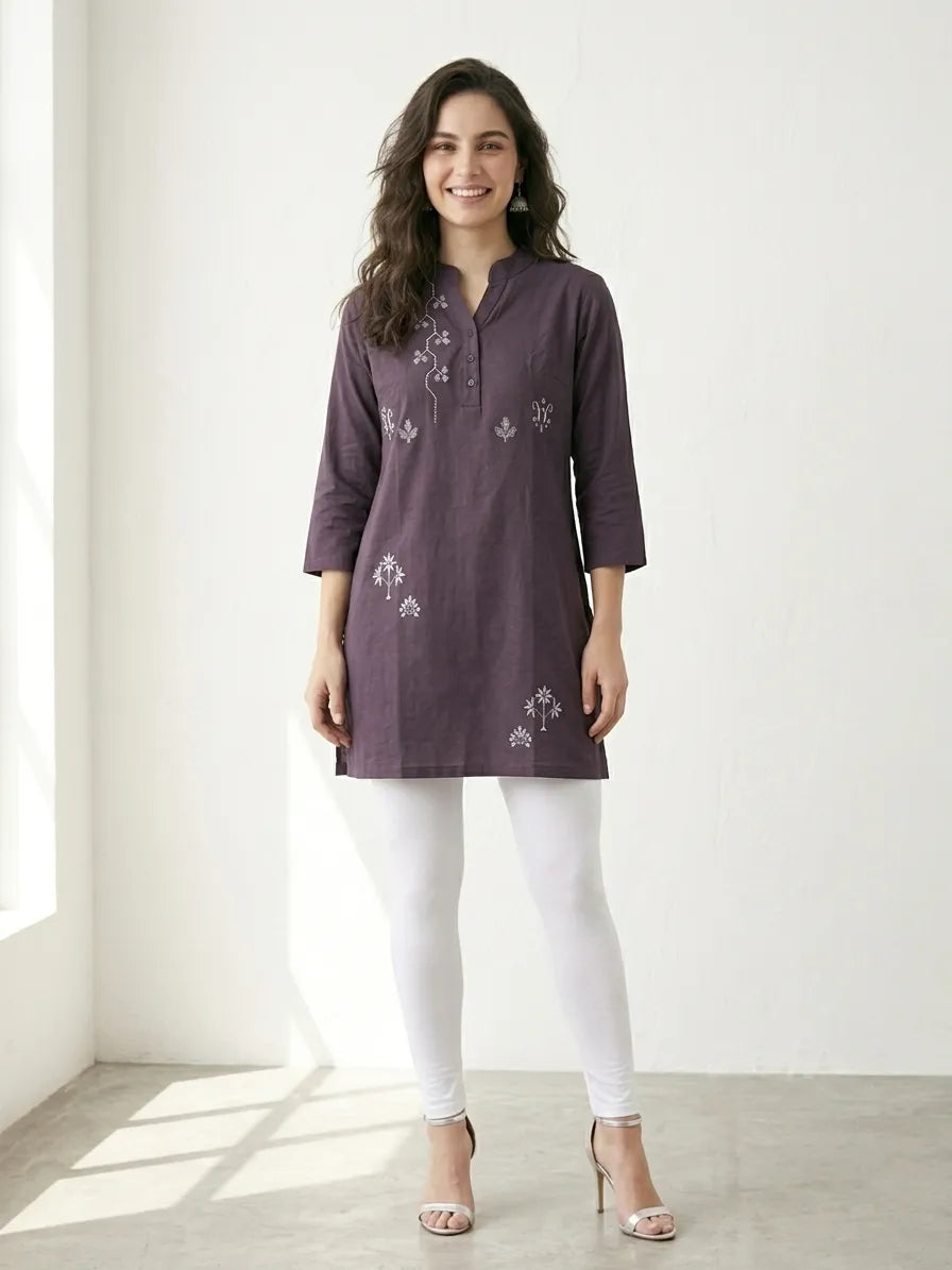 Violet printed Comfortable Cotton | Kidley