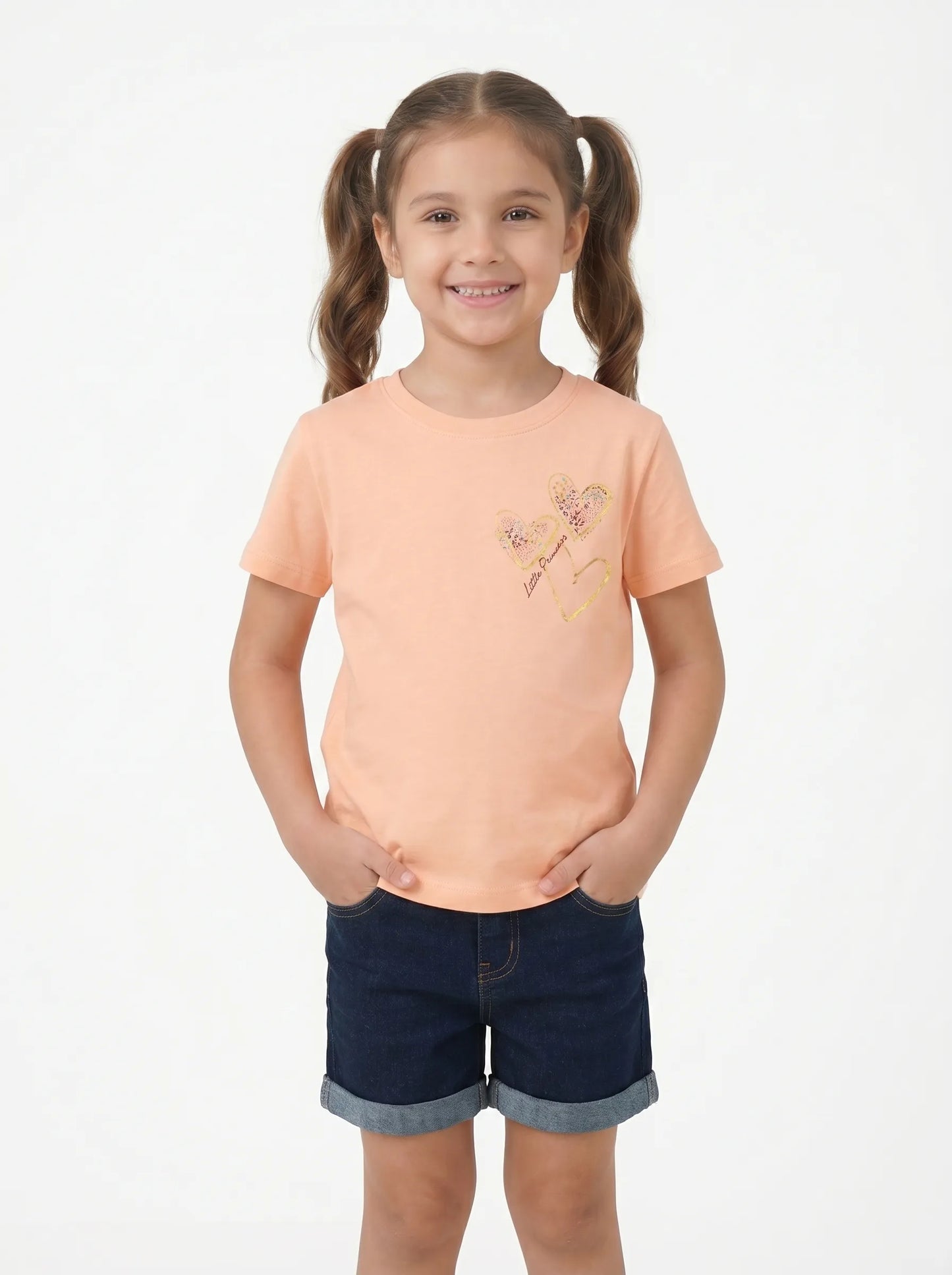 Girl's Cotton Relaxed Fit printed T-Shirt | Kidley