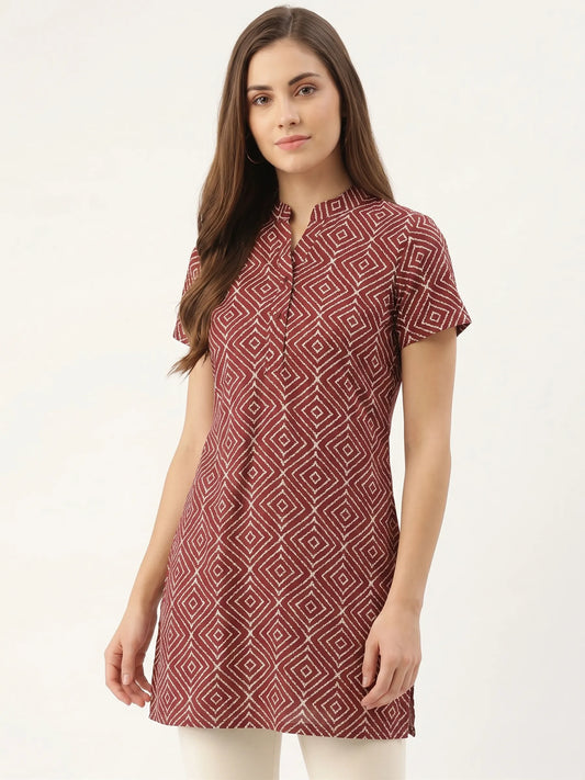 Red soft cotton Kurti for Women's |Kidley