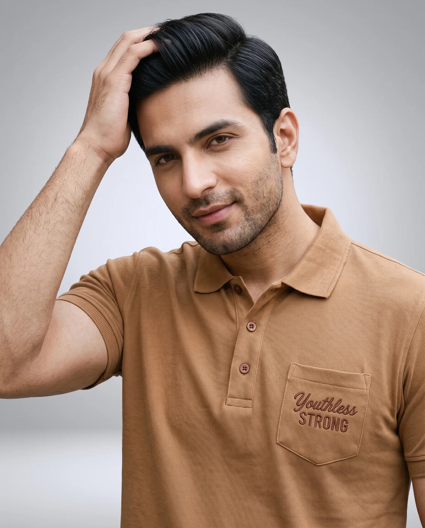 Fawn golden mercerized cotton mens T-Shirt | Kidley