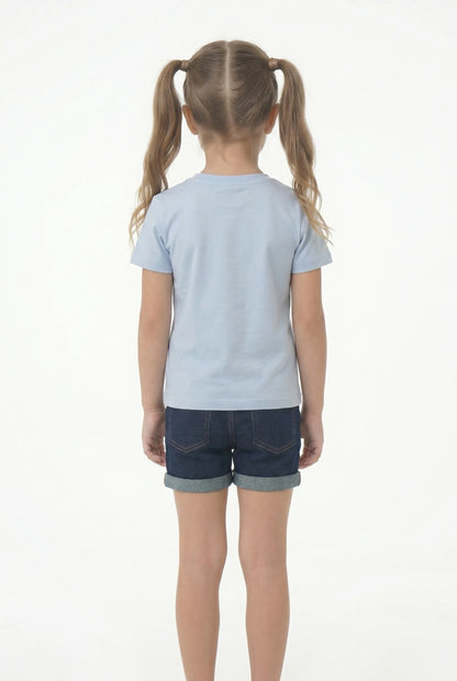 Girl's Cotton Relaxed Fit printed T-Shirt | Kidley